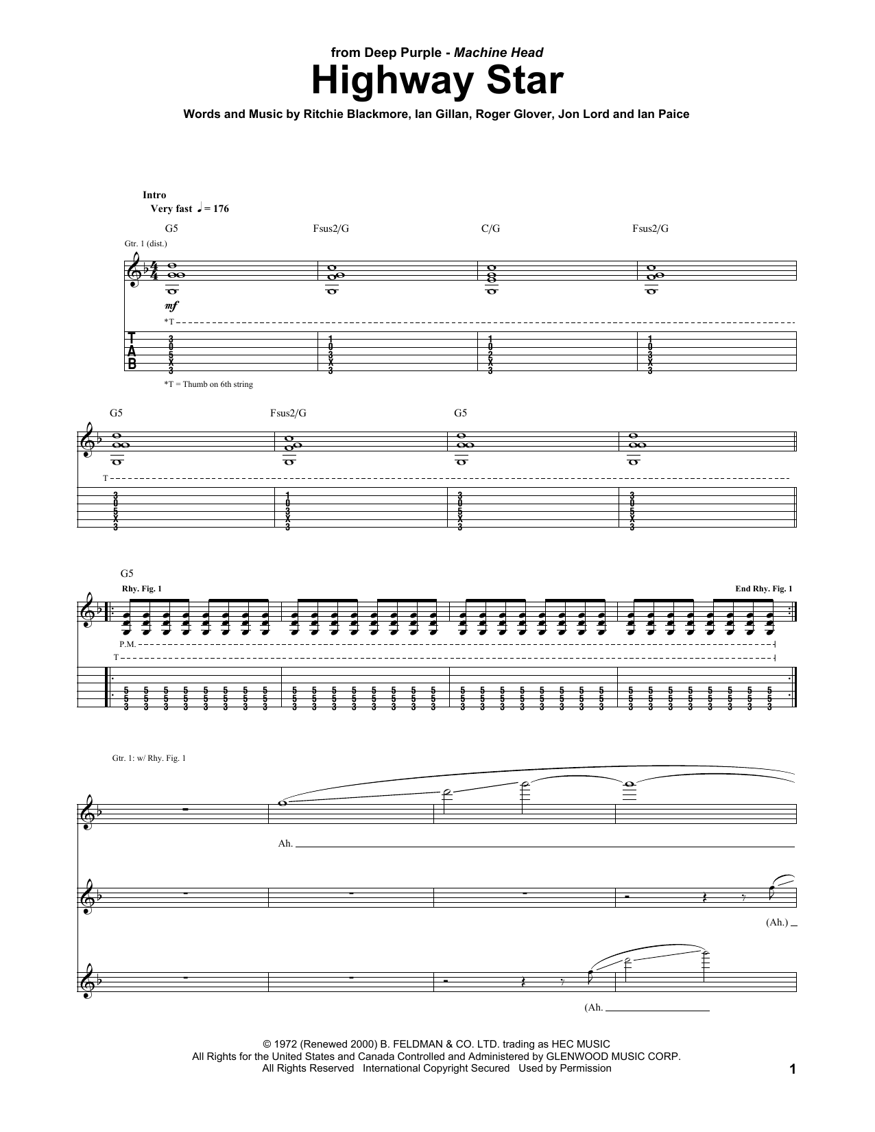 Product gallery: Page 1 of 1 Highway Star, Deep Purple