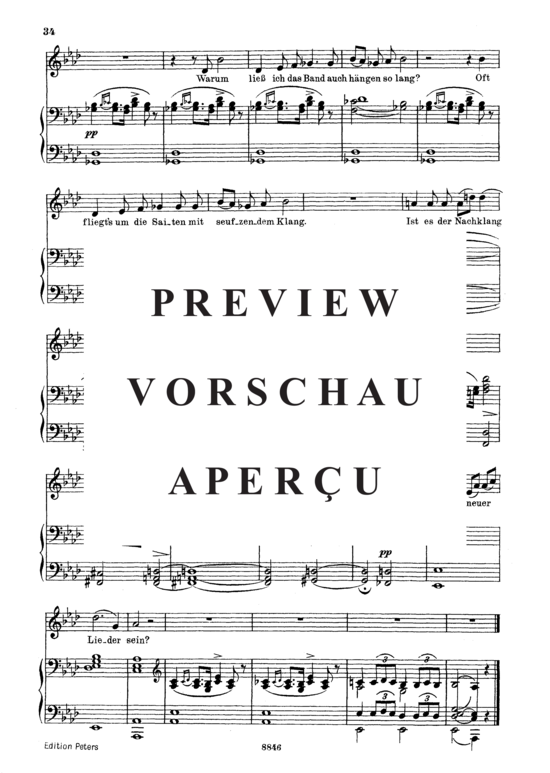Product gallery: Page 4 of 4 Pause D.795-12 (Die Schöne Müllerin), , Medium Voice and Piano