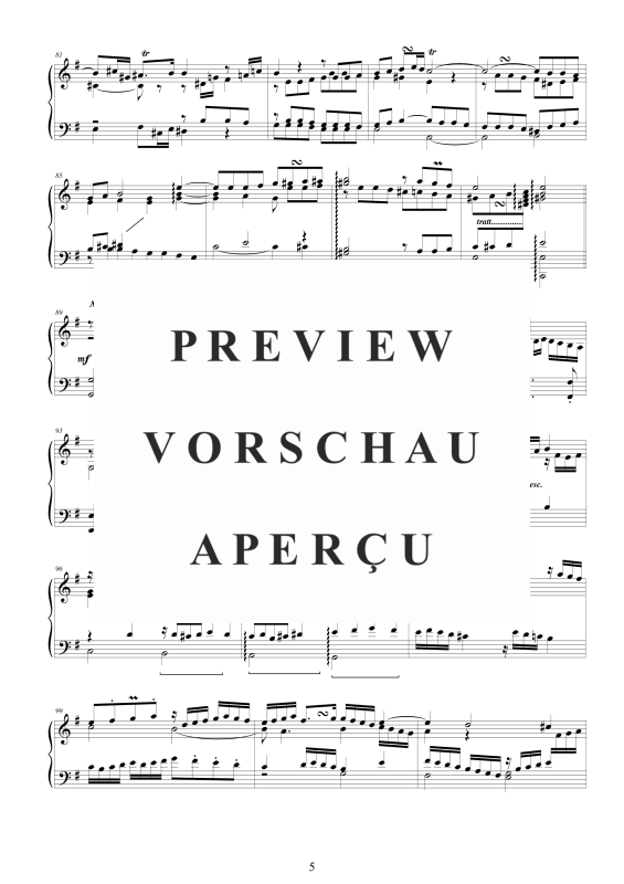 Produktgalerie: Seite 6 von 8 Fantasia in G-Dur BWV 571, , Klavier Solo