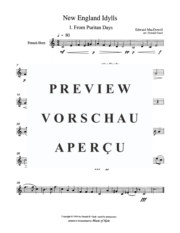 Produktgalerie: Seite 11 von 11 New England Idylls, , Blechbläser Quintett