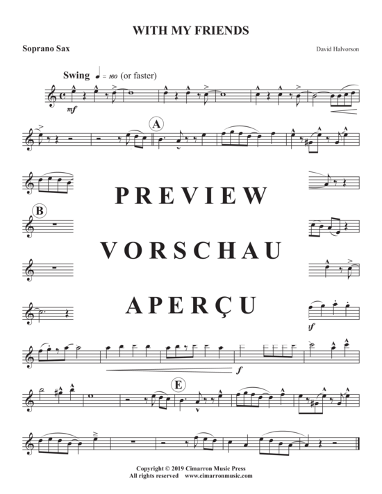 Product gallery: Page 6 of 10 With My Friends , , (Saxophone Quintet SAATB)