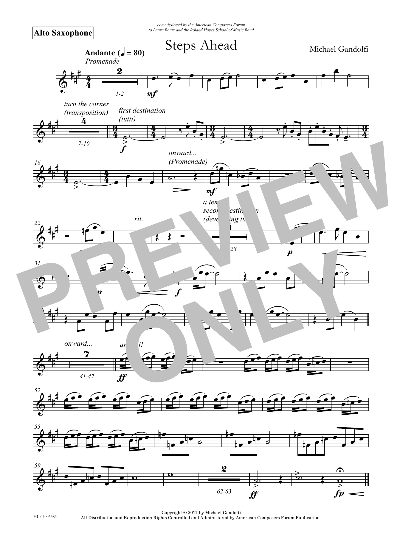 Product picture to: Steps Ahead - Eb Alto Saxophone