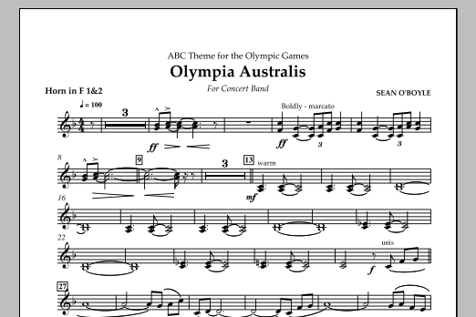 Produktbild zu:  Olympia Australis (Concert Band) - Horn 2 in F - 