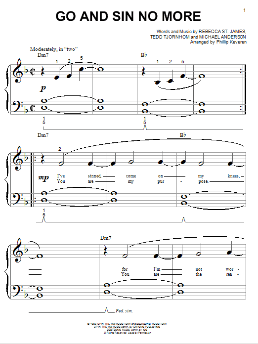 Produktbild zu: Go And Sin No More (arr. Phillip Keveren)