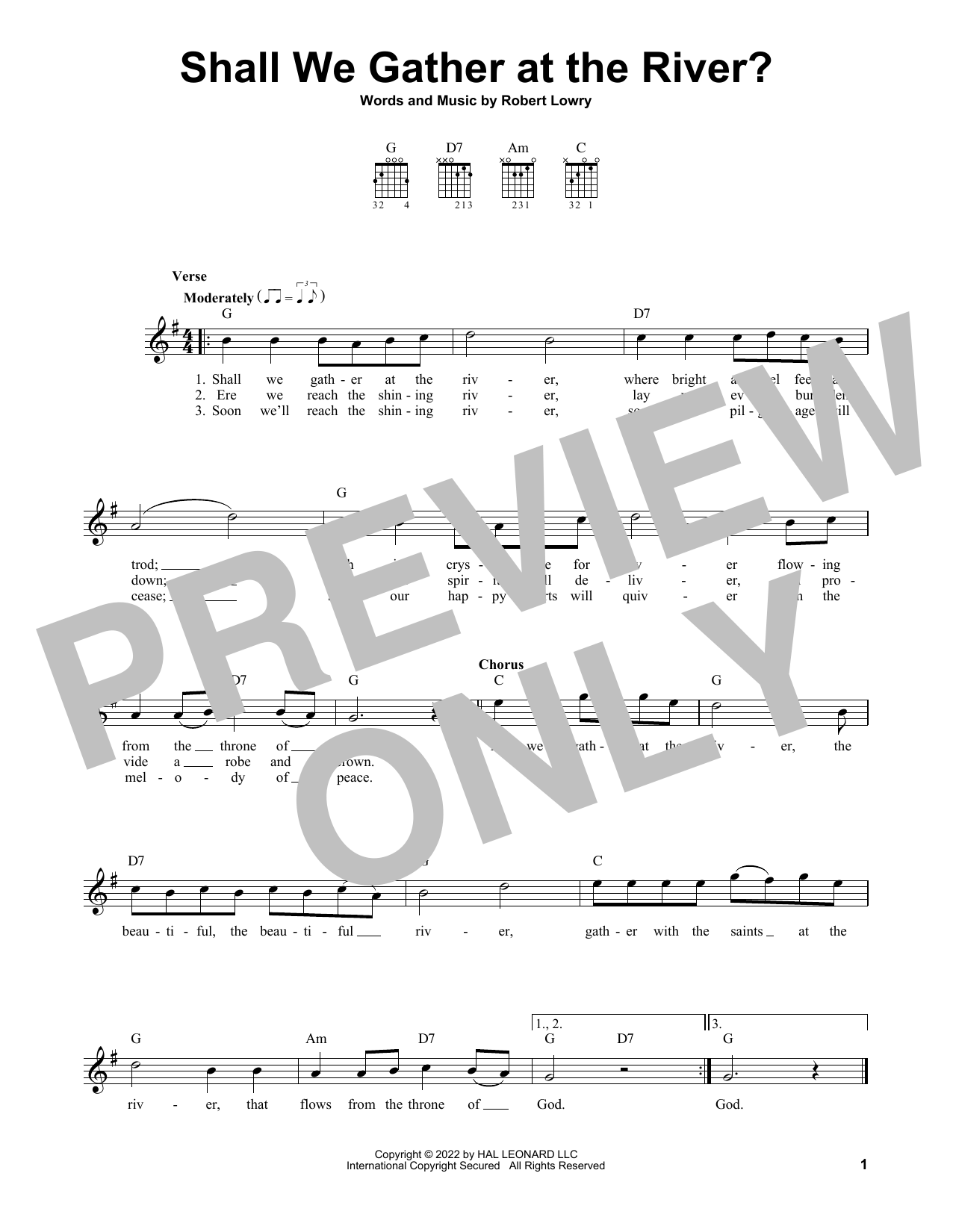 Produktbild zu: Shall We Gather At The River?