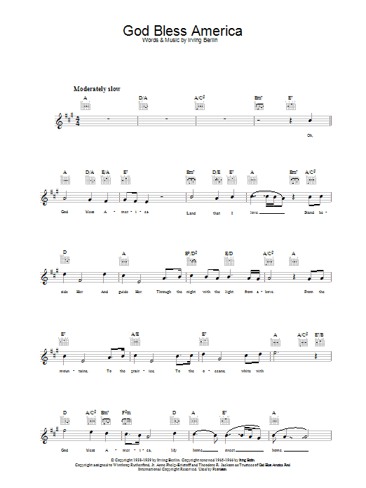 Produktbild zu: God Bless America