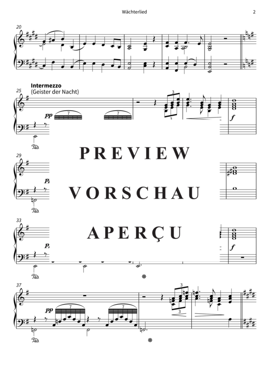 Product gallery: Page 5 of 6 Wächterlied - Nr. 3 aus Lyrische Stücke, Buch 1, op. 12 , , Piano Solo