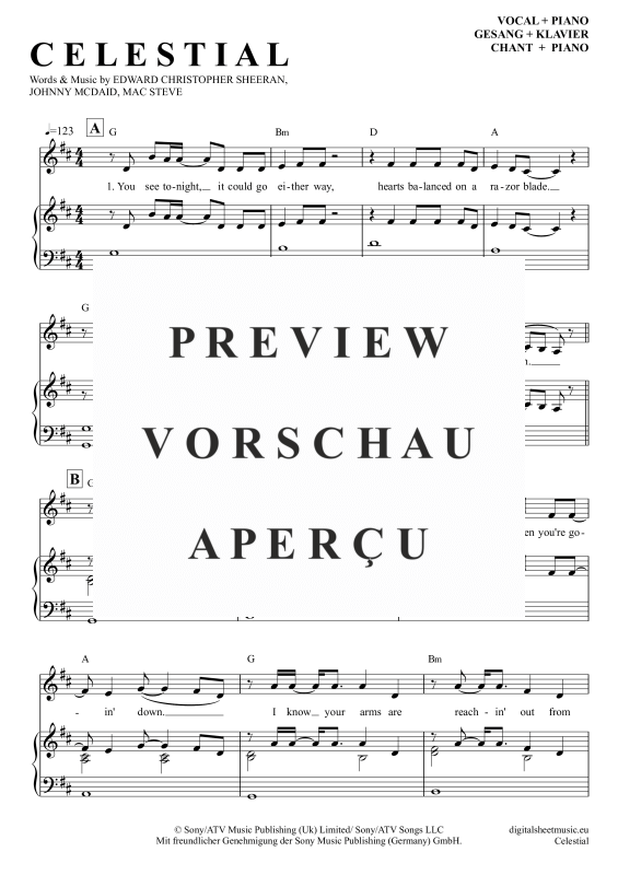 gallery: Celestial, Sheeran, Ed, Klavier + Gesang