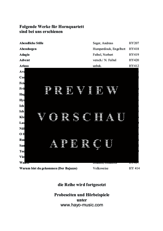gallery: Der Bajazzo , , (Horn Quartett)