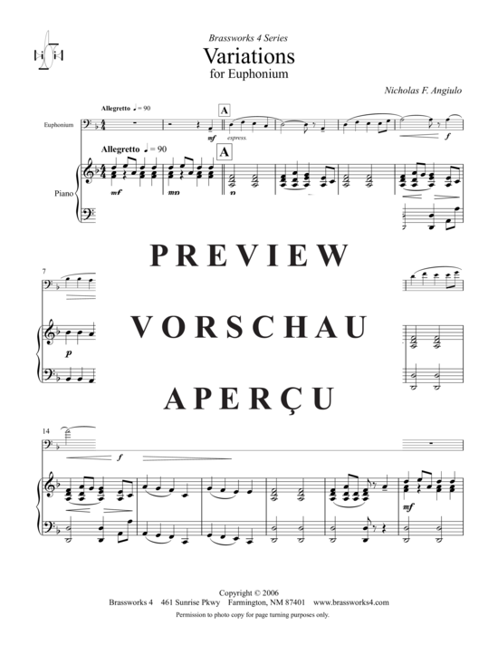 Product gallery: Page 4 of 11 Variationen , , (baritone pos + piano)