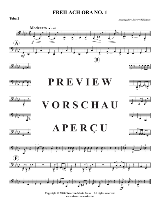 Product gallery: Page 10 of 10 Freilach Ora Nr. 1 , , (Tuba Quartet: 2x Baritone, 2xTuba)