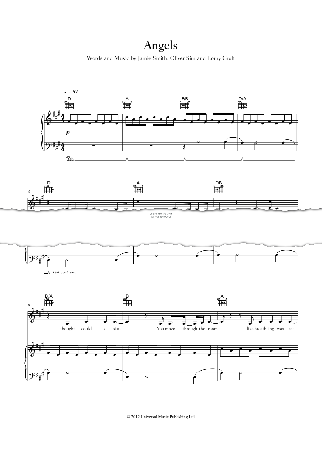 Produktgalerie: Seite 1 von 1 Angels, , Gesang, Gitarre, Klavier