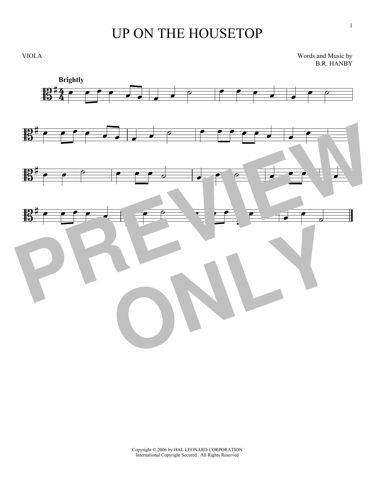 Product gallery: Page 1 of 1 Up On The Housetop, B.R. Hanby