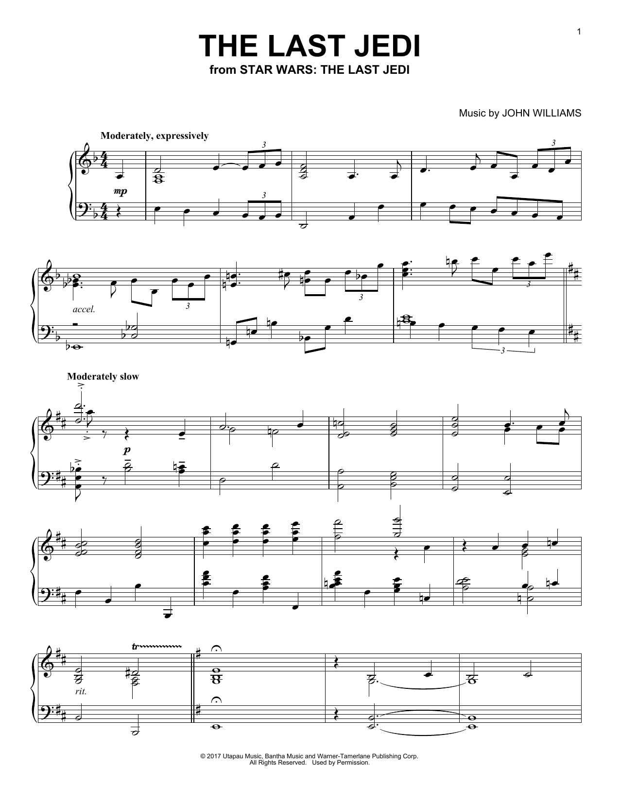 Product gallery: Page 1 of 1 The Last Jedi, John Williams