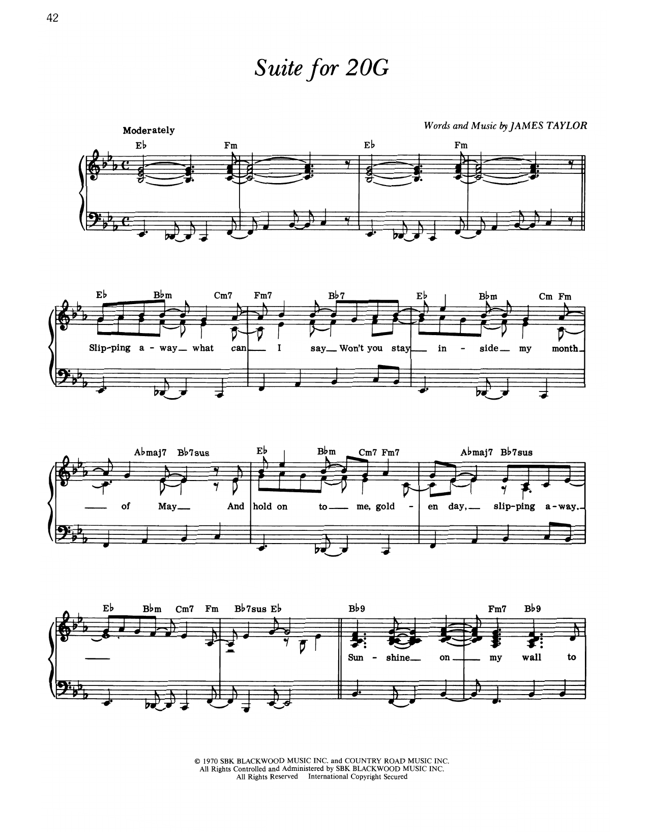 Produktgalerie: Seite 1 von 1 Suite For 20g, James Taylor, Gesang, Gitarre, Klavier