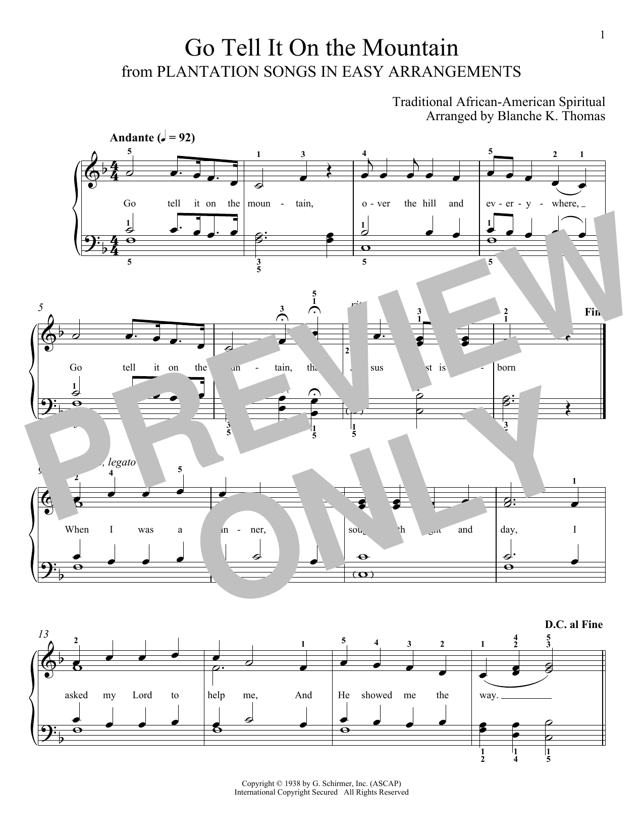 Produktbild zu: Go Tell It On The Mountain