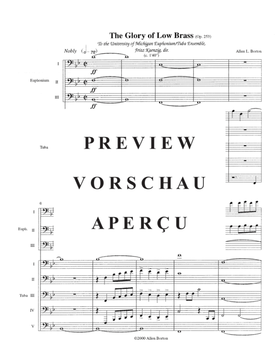gallery: The Glory of Low Brass (Op. 253) , ,  (Tuba Ensemble EEETTTTT)