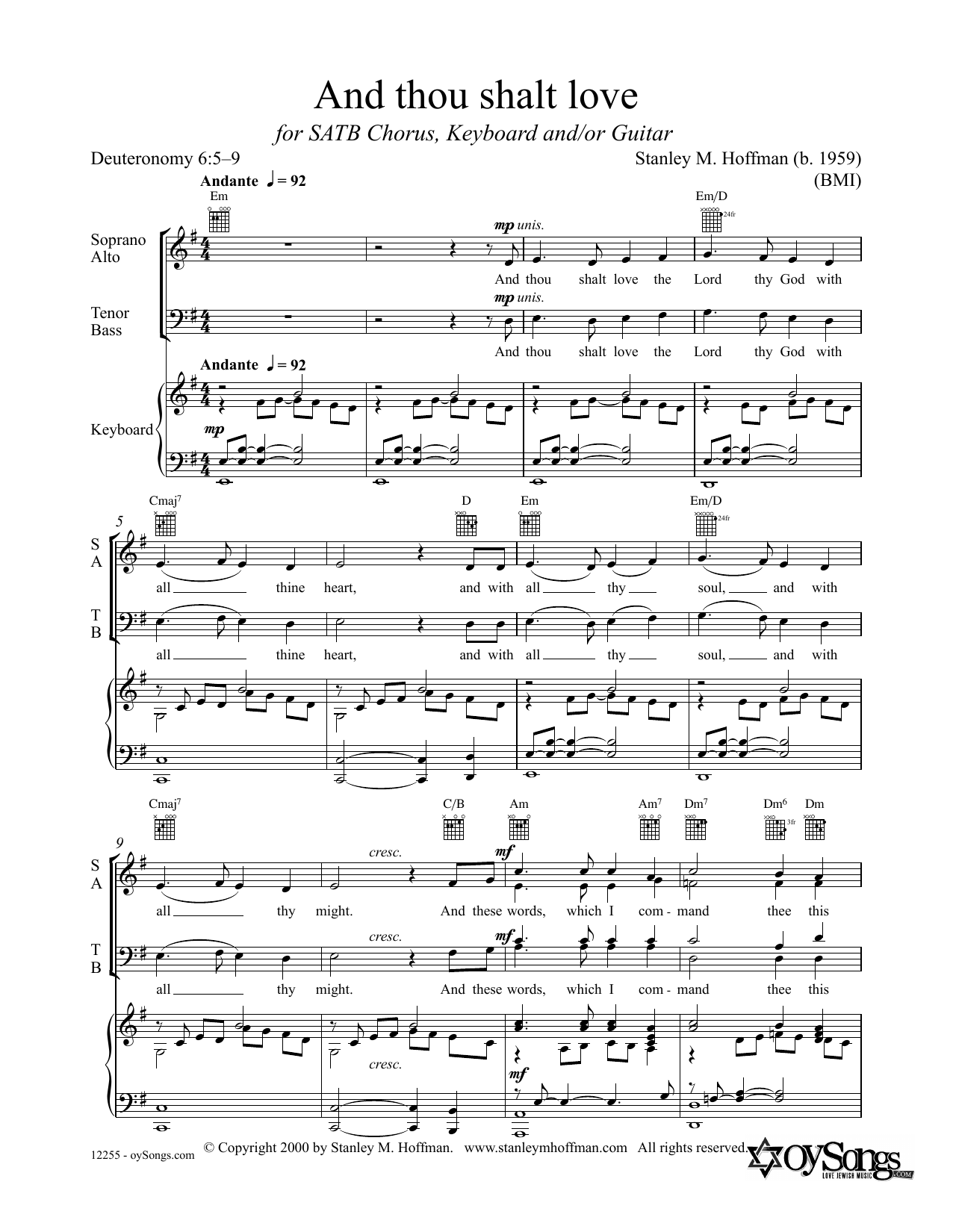 Produktbild zu: And Thou Shalt Love