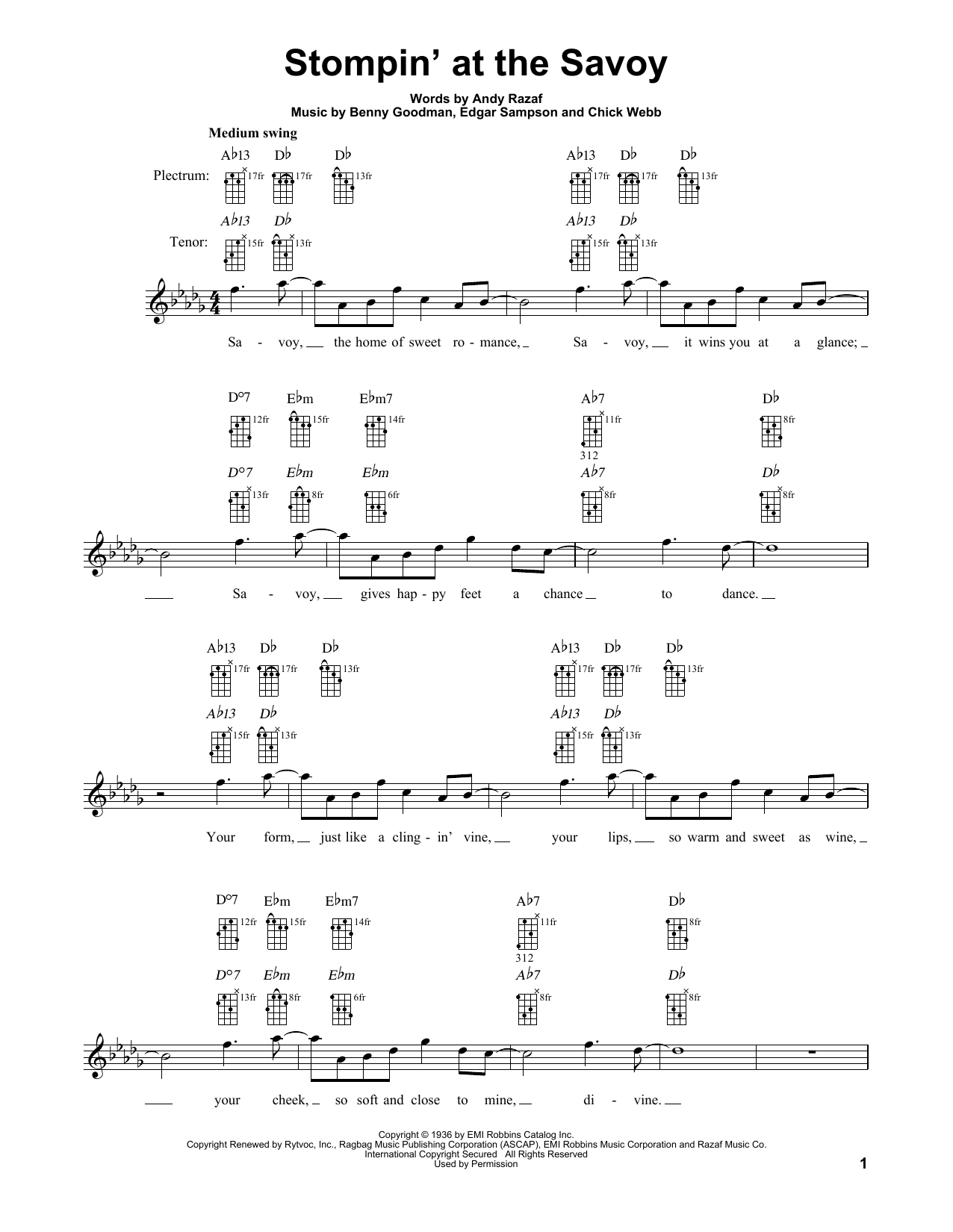 Produktgalerie: Seite 1 von 1 Stompin' At The Savoy, Benny Goodman, Banjo