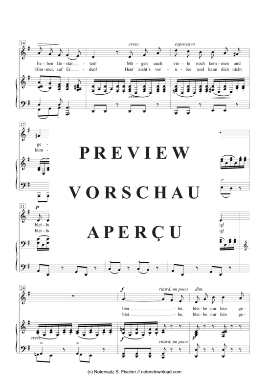 Product gallery: Page 3 of 4 Bei der Wiege , , Piano and Voice