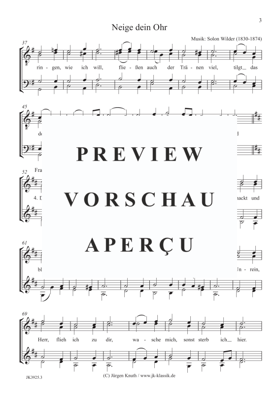 gallery: Neige dein Ohr, , (Gemischter Chor SATB / SSAA / TTBB)