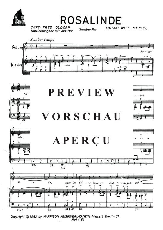 Produktgalerie: Seite 3 von 4 Rosalinde, , Klavier und Gesang