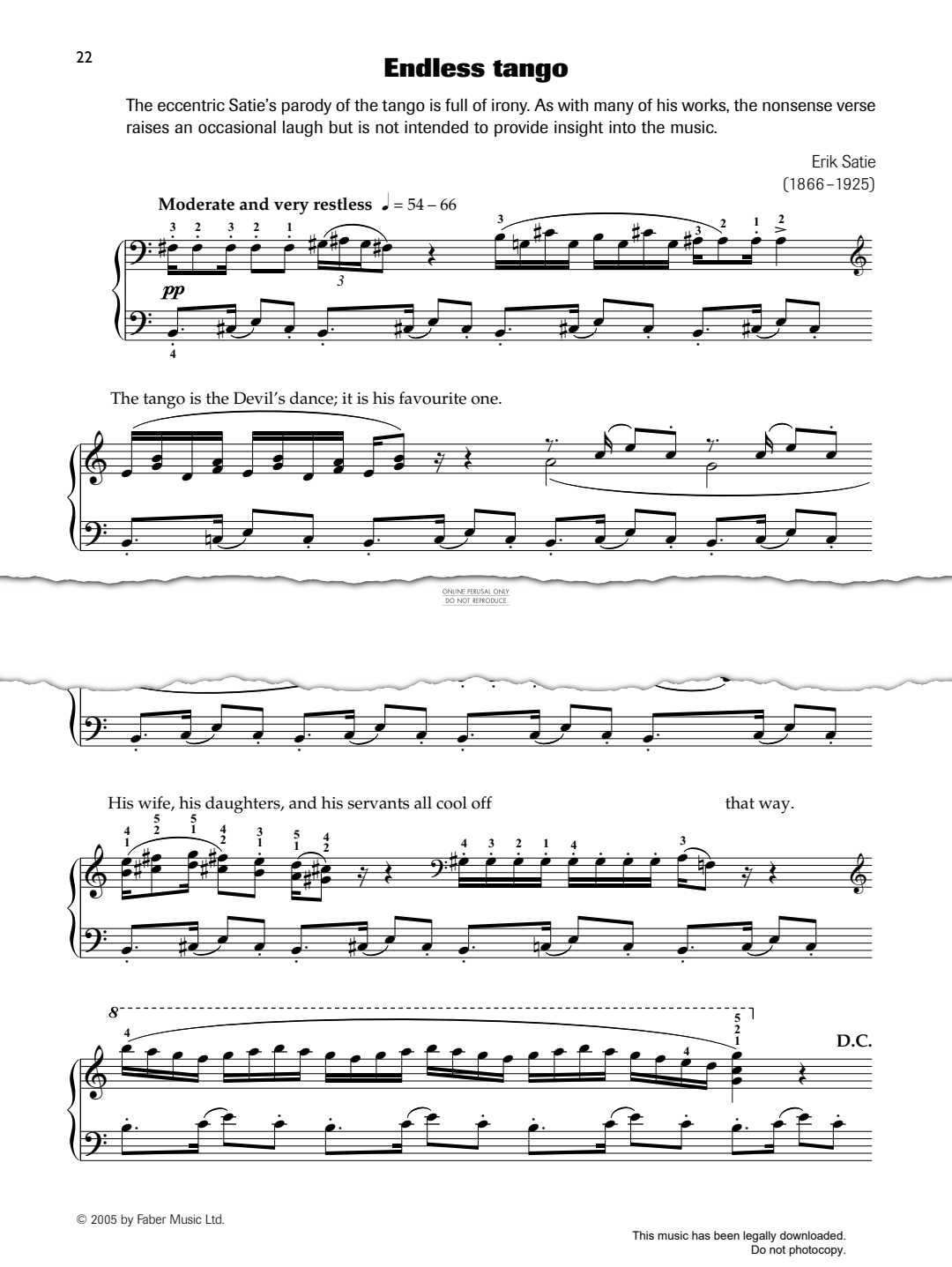 Produktgalerie: Seite 1 von 1 Endless Tango, Erik Satie, Klavier