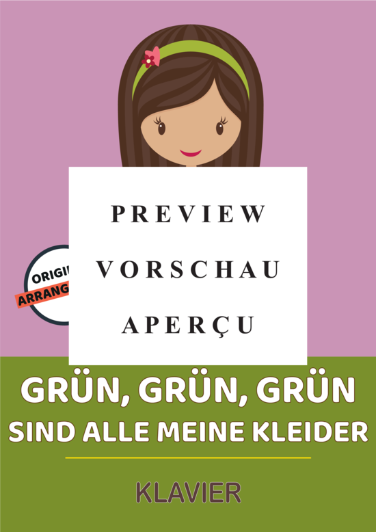 gallery: Grün, grün, grün sind alle meine Kleider , , (Klavier Solo)