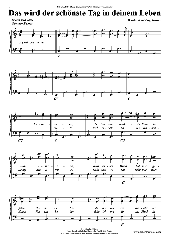 Produktbild zu: Das wird der schönste Tag in deinem Leben Rudy Giovannini