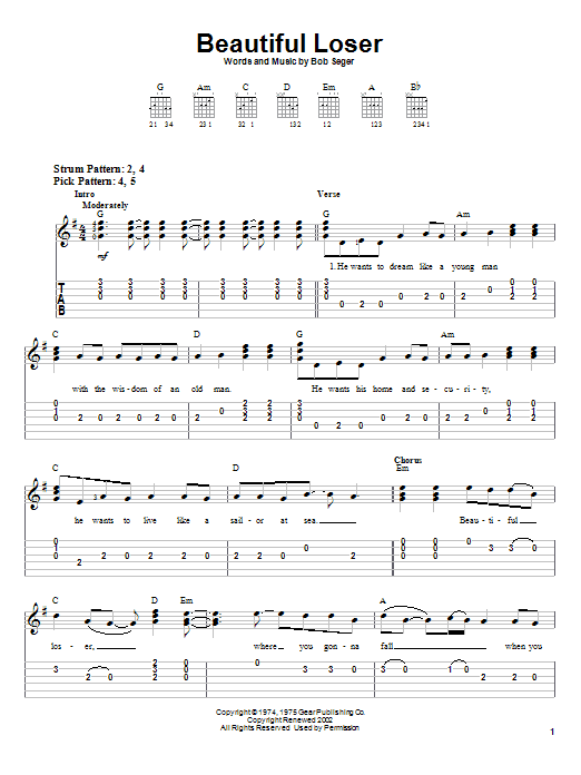 Product gallery: Page 1 of 1 Beautiful Loser, Bob Seger