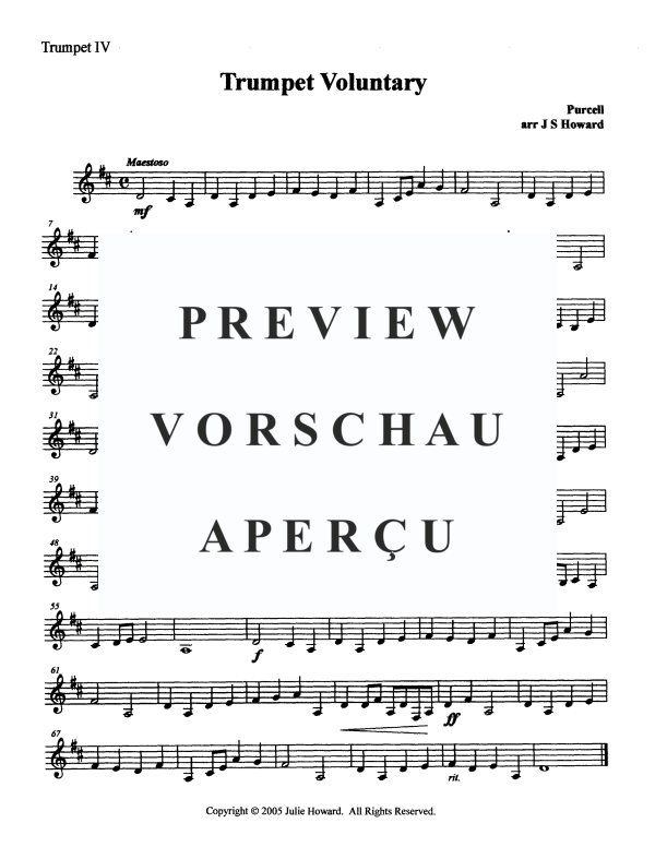Produktgalerie: Seite 11 von 11 Trumpet Voluntary, , Trompeten Quartett