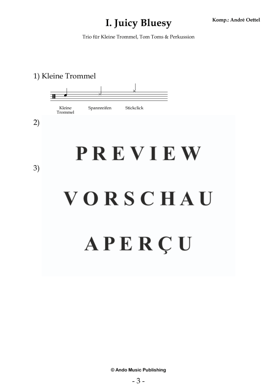 Produktgalerie: Seite 5 von 11 5 Ensemble Stücke für drei Percussion Spieler, , Perkussion Ensemble Trio