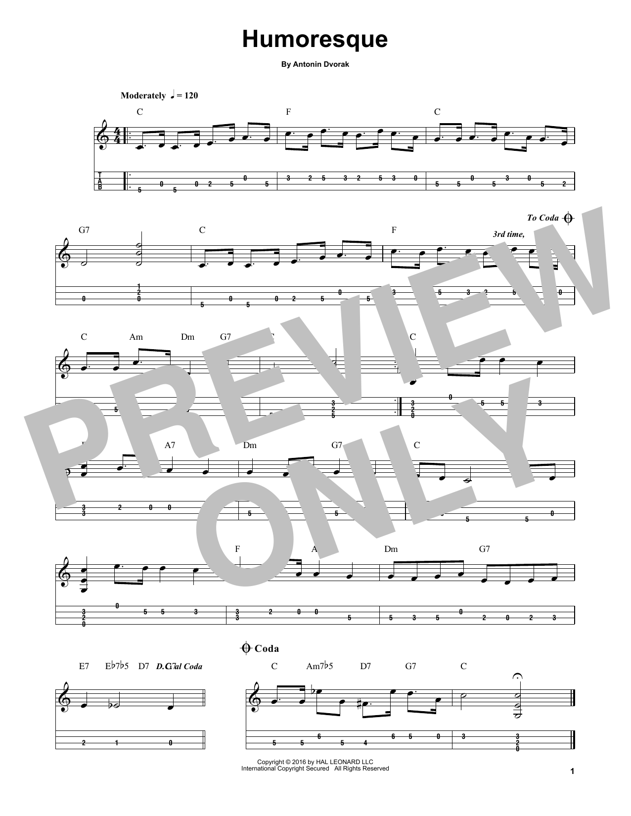 Produktbild zu:  Humoresque - Anton Dvorak