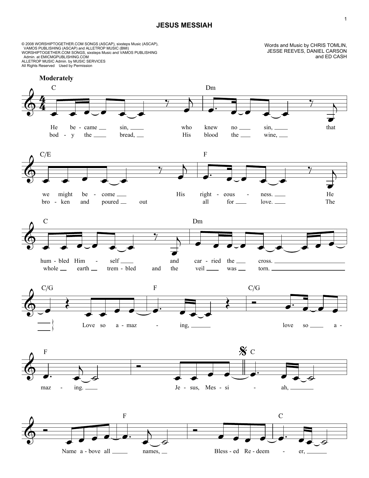 Produktgalerie: Seite 1 von 1 Jesus Messiah, Chris Tomlin