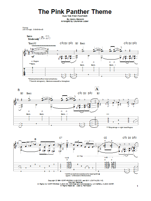 Product gallery: Page 1 of 1 The Pink Panther, Henry Mancini