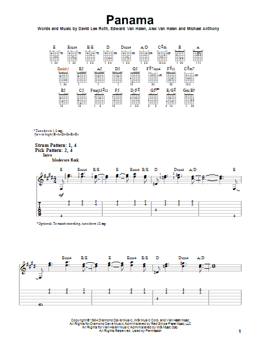 Produktgalerie: Seite 1 von 1 Panama, Van Halen, Gitarre