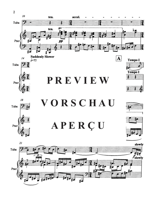Produktgalerie: Seite 6 von 20 Serenade for Bass Tuba , , (Tuba + Klavier)