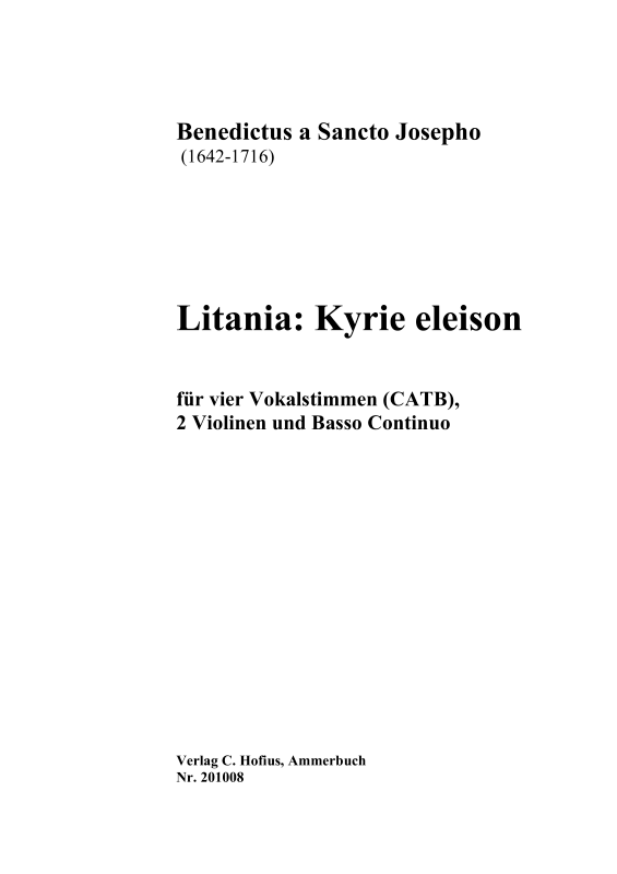 Produktbild zu: Litania: Kyrie eleison