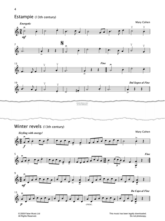 Produktgalerie: Seite 1 von 1 Estampie, Mary Cohen, Violine