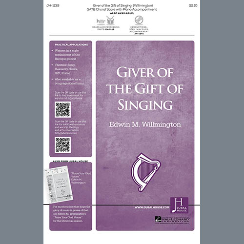 cover: Giver Of The Gift Of Singing, Edwin M. Willmington, Chor