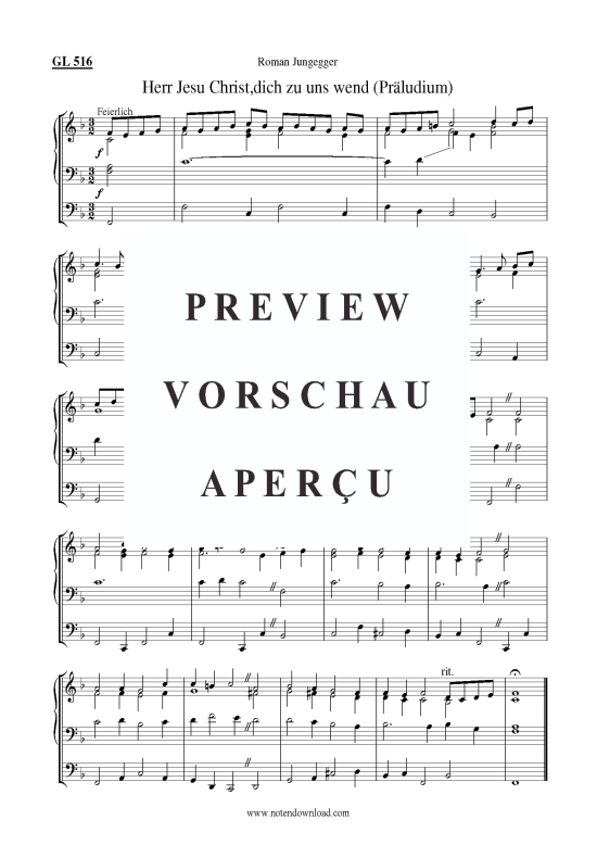 Product picture to: Herr Jesu Christ,dich zu uns wend (Präludium) Dr. Roman Jungegger