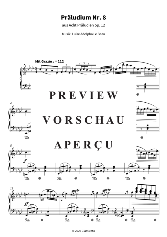 Product gallery: Page 4 of 4 Präludium Nr. 8 (Aus Acht Präludien op. 12) , , Piano Solo