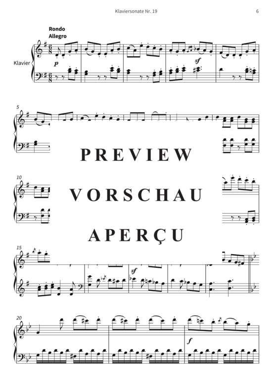 Product gallery: Page 9 of 15 Klaviersonate Nr. 19 - op. 49, Nr. 1 , , Piano Solo