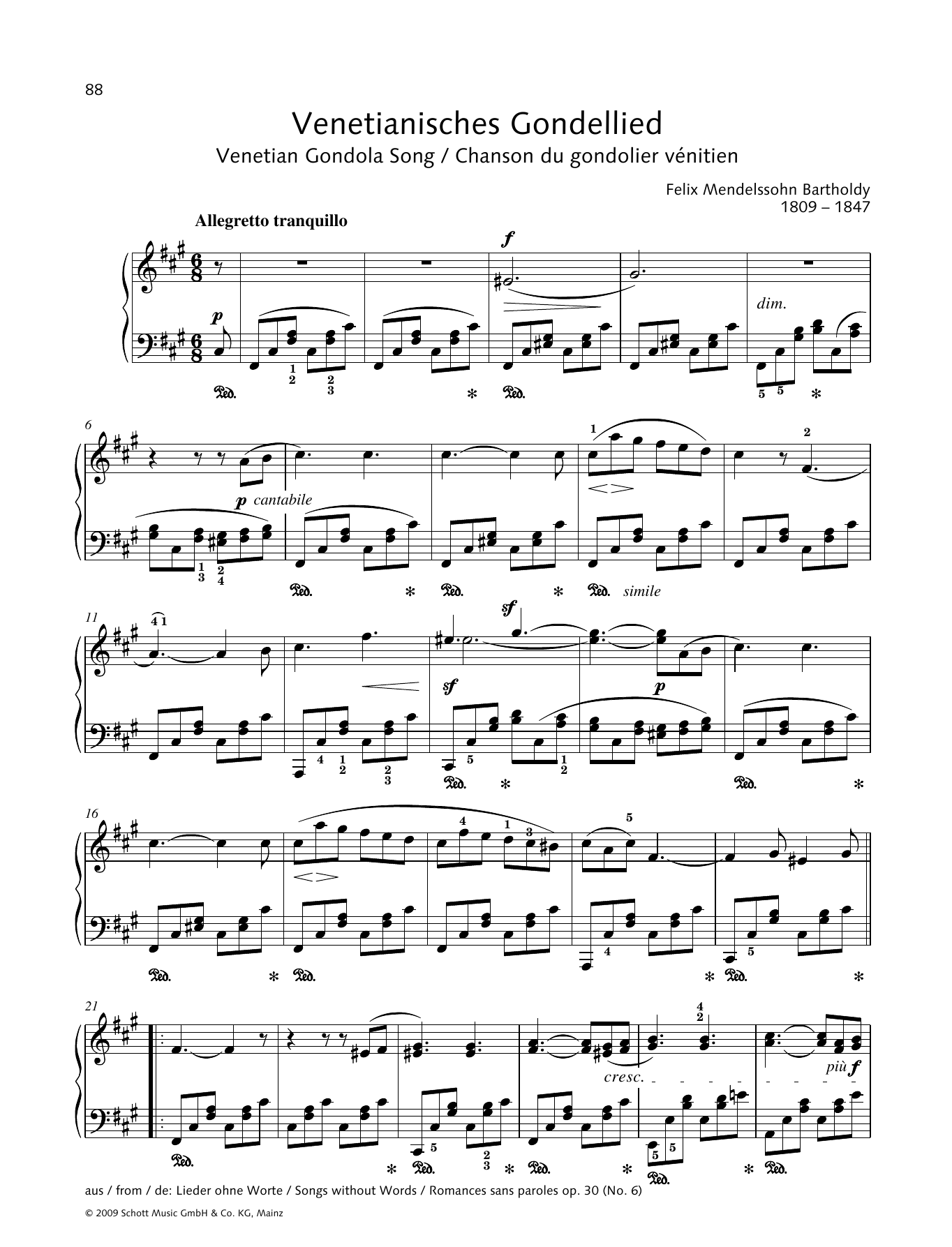 Product picture to: Venetian Gondola Song