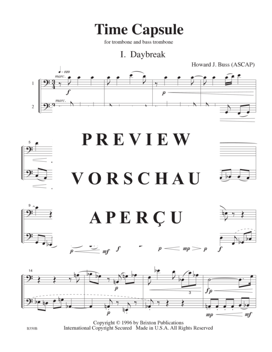 Produktgalerie: Seite 17 von 21 Time Capsule , , (Posaune und Bassposaune oder Tuba)
