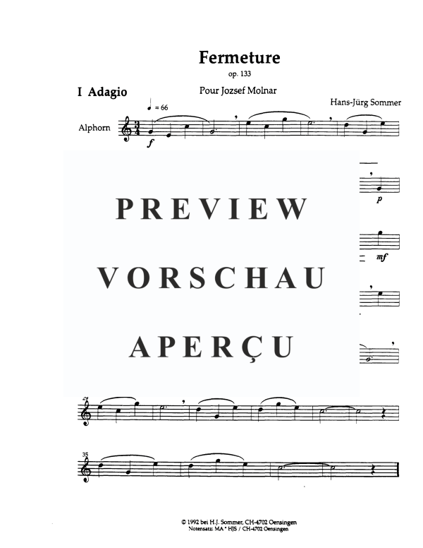Product gallery: Page 10 of 11 Fermeture, Op. 133, , Horn In F and Piano