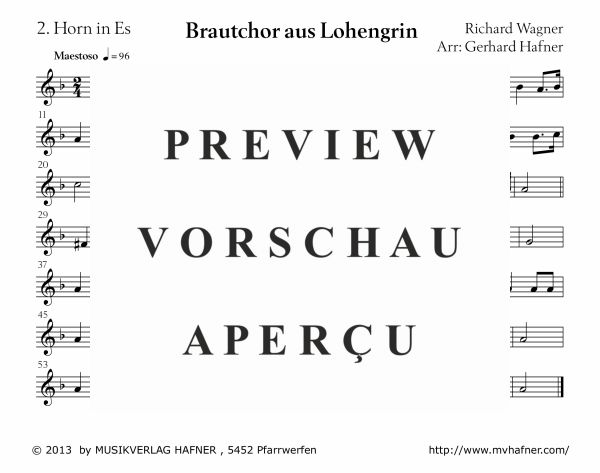 gallery: Brautchor aus Lohengrin, , (Blechbläser Ensemble)