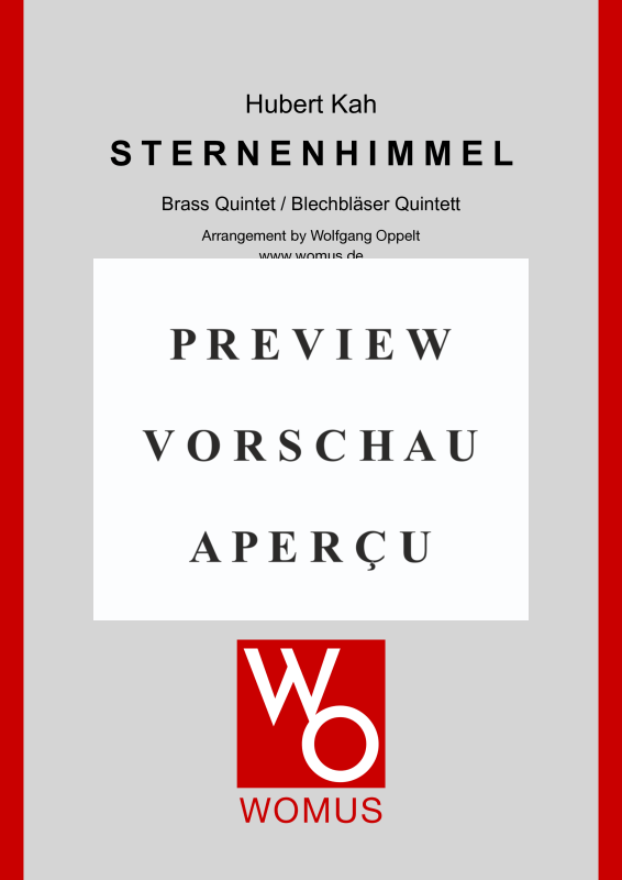 gallery: Sternenhimmel, Kah, Hubert, (Blechbläser Quintett)