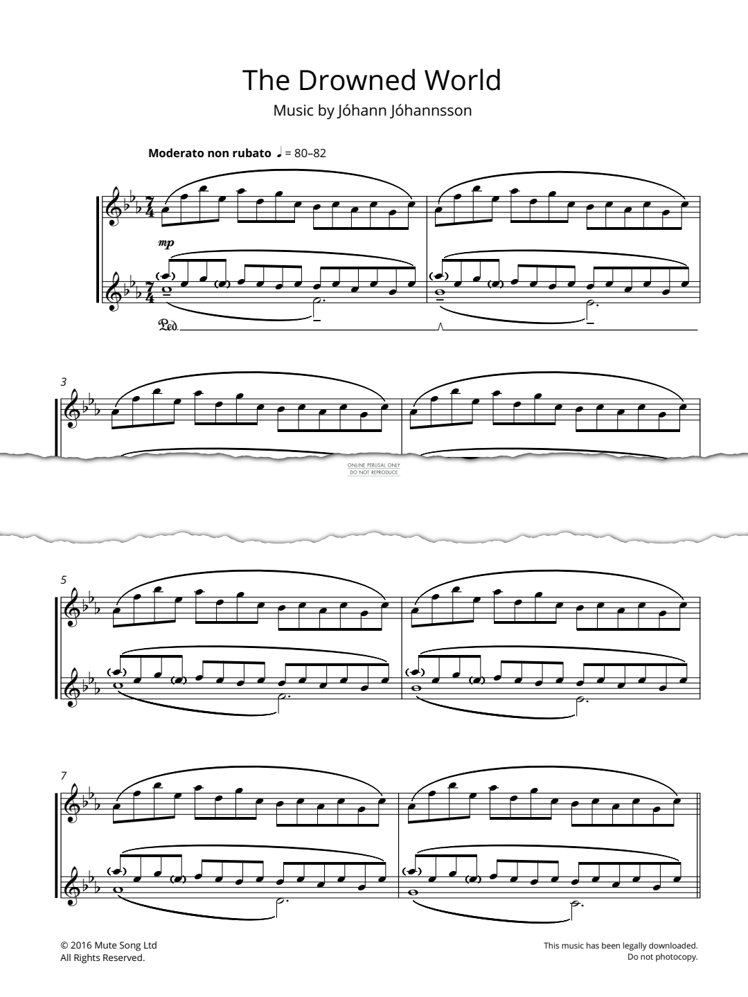 Produktgalerie: Seite 1 von 1 The Drowned World, Jóhann Jóhannsson, Klavier