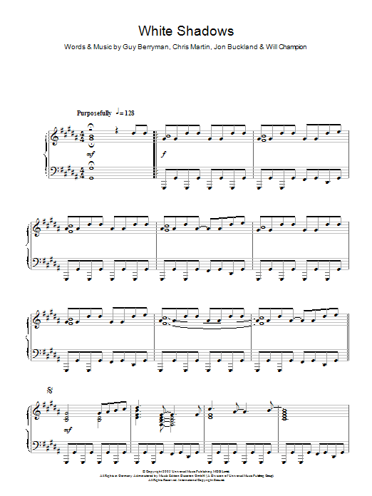 Product picture to:  White Shadows - Coldplay